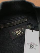 【傑作】新品 RRL COLTON INDIGO LEATHER CAR COAT ダブルアールエル カーコート インディゴ レザージャケット 革ジャン ラルフローレン S_画像4