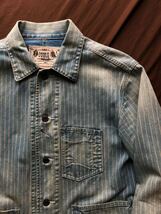 【傑作】極美品 RRL ELLENGTON WABASH JACKET ダブルアールエル ストライプ ウォバッシュ ジャケット レイルマン カバーオール S_画像1