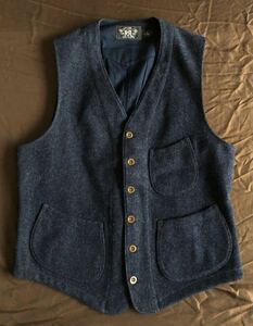 【名作】極美品 RRL TELFORD TWEED VEST ダブルアールエル ツイード ベスト 英国 イギリス ラルフローレン M