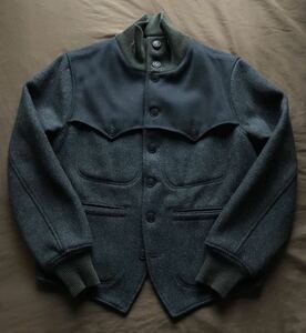 【名作】極美品 RRL LIMITED EDITION MILWAUKEE RACING JACKET ダブルアールエル リミテッド 限定 霜降り メルトン ウール ジャケット M