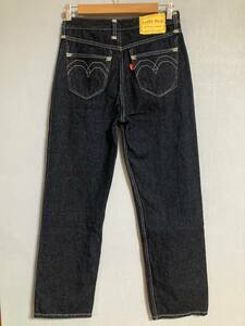 ★美品 Levis RED リーバイス レッド デニムパンツ W25 ヘンプ混 LOOSE STRAIGHT ルーズストレート 濃紺