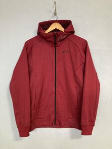 * beautiful goods OAKLEY Oacley ZIP parka M dark red Parker f-ti-ZIP jacket jersey Golf Skull 