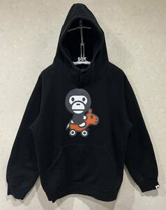 ＊アベイシングエイプ A BATHING APE BABY MILO スウェット プルオーバーパーカー L 　　　　 BJBC.AA