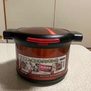 パール金属 エコック 真空保温調理鍋 3.2L H-8099 レッドecook