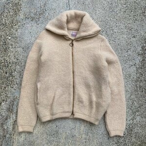 【Ladies】70s USA製 PENDLETON ジップアップ ウールジャケット 生成り色■ビンテージ オールド レトロ アメリカ古着 ペンドルトン