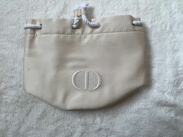Dior ディオールビッグドローストリング巾着コスメポーチ ノベルティ