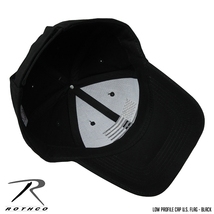 ROTHCO 新品 ベースボールキャップ ( FLAG ブラック ) 迷彩 プロファイルキャップ 目深 深め CAP 帽子 フリーサイズ メンズ レディース_画像4