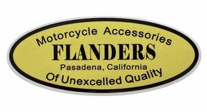 フランダース ステッカー FLANDERS ハーレー レース ナックル WL ショベル パンヘッド トライアンフ ソフテイル ハンドル 外装 タンク SH16