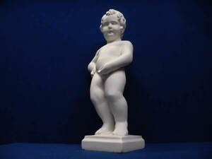  小便小僧 大 石膏像 高さ64cm 未使用品 置物 彫刻 石膏 デッサン 西洋美術 ガーデンオブジェ