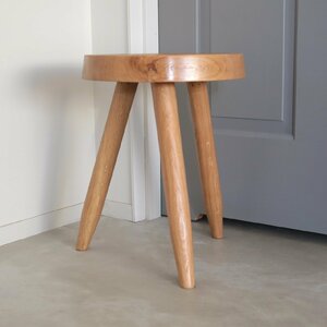 ベルジェスツール シャルロット・ペリアン ハイスツール OUTLET ブラウン ベージュ デザイナーズ家具 リプロダクト 木製 オーク材 椅子