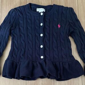 値下げ ラルフローレン カーディガン 紺色 24M 2歳