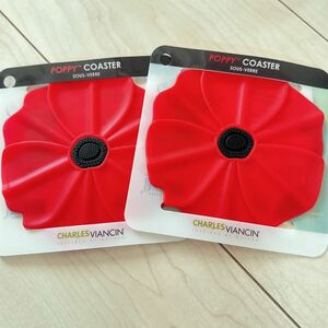 POPPY COASTER コースター　お花　新品　未使用