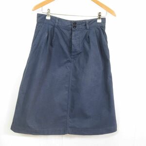 MHL タック コットンツイル スカート size3/マーガレットハウエル　1105