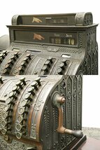 ○ 希少!!Yen表示 戦前レジ? National Cash Register ナショナル キャッシュ レジスター ブロンズ製 ビンテージ アンティーク 店舗什器_画像6