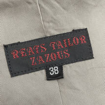 REATS TAILOR ZAZOUS トレンチコート 38(M相当) オリーブ ステンカラー 日本製 リーツテイラーザズー メンズ 管理2110205_画像6