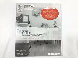 Microsoft Office Personal Edition 2003　　オフィスソフト 2003 　　未開封品　　TH11.011