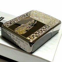 ZIPPO 1941 復刻レプリカ ジッポ ライター かっこいい マリア ブラックニッケル 黒金 おしゃれ 丸角 メンズ ギフト プレゼント_画像3