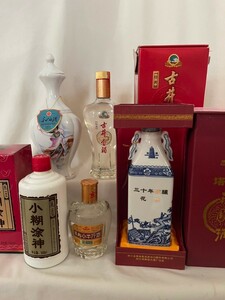 紹興酒　白酒　中国酒　5本セット　600ml〜225ml 未開栓　まとめ　塔牌 花雕酒 30年 等