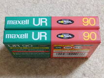 カセットテープ Maxell UR90 ノーマルポジション 未使用・未開封 2本セット_画像3