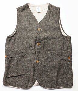 USA製 POST O'ALLS (ポストオーバーオールズ) ROYAL TRAVELER VEST / ロイヤルトラベラーベスト ウールヘリンボーン 美品 size XS