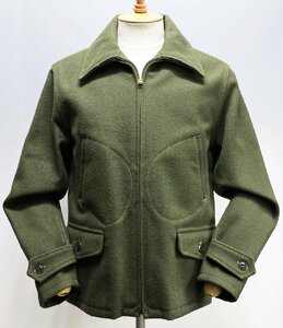 cushman (クッシュマン) Melton Hunting Jacket / メルトン ハンティングジャケット Lot 21136 極美品 オリーブ size M / ゲームポケット