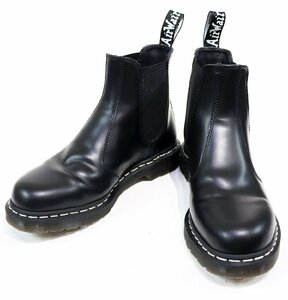 Dr.Martens (ドクターマーチン) Chelsea Boots / チェルシーブーツ ホワイトステッチ #2976WS 極美品 ブラック size UK 8 / サイドゴア