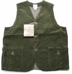 Workers K&T H MFG Co (ワーカーズ) Cruiser Vest - Corduroy / クルーザーベスト コーデュロイ 未使用品 オリーブ size 40(L)