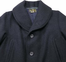 PHIGVEL MAKERS & Co. (フィグベル) Mackinaw Coat / ショールカラー マッキーノコート PMW-OT05 美品 ブラック size 36_画像5
