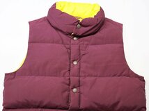 Class-5 (クラスファイブ) DOWN VEST / リバーシブル ダウンベスト 難有り ワイン size M_画像3