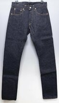 MARUNI JEANS (マルニジーンズ) 毘沙門天 BI-18536-21BE / 16.5oz天然藍デニム タイトストレートジーンズ 未使用品 w30_画像2