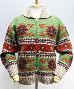 Heller's Cafe (ヘラーズカフェ) HC-K01 / Cowichan Sweater ネイティブパターン カウチンセーター 極美品 size 38 / ウエアハウス