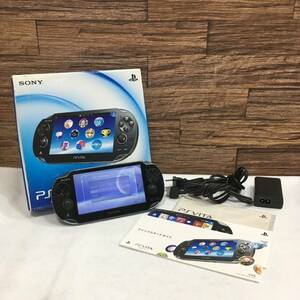 C119 SONY ソニー PlayStation Vita プレイステーション PCH-1000 PS BLACK ブラック 黒 箱/説明書/充電器付き 通電確認OK