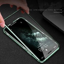 【新品】iPhoneケース iPhone12 iPhone12pro 両面クリアガラス ガラスケース マグネット両開き スカイケース_画像4