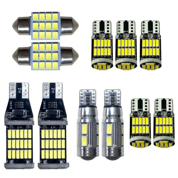 11個セット!タントカスタム L375S/L375/L385/L385S T10 LED 室内灯 バックランプ ナンバー灯 ルームランプ ダイハツ カー用品