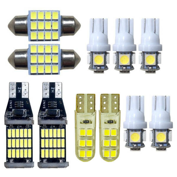 11個セット!タントカスタム L375S/L375/L385/L385S 高品質 T10 LED 室内灯 バックランプ ナンバー灯 ルームランプ ダイハツ カー用品