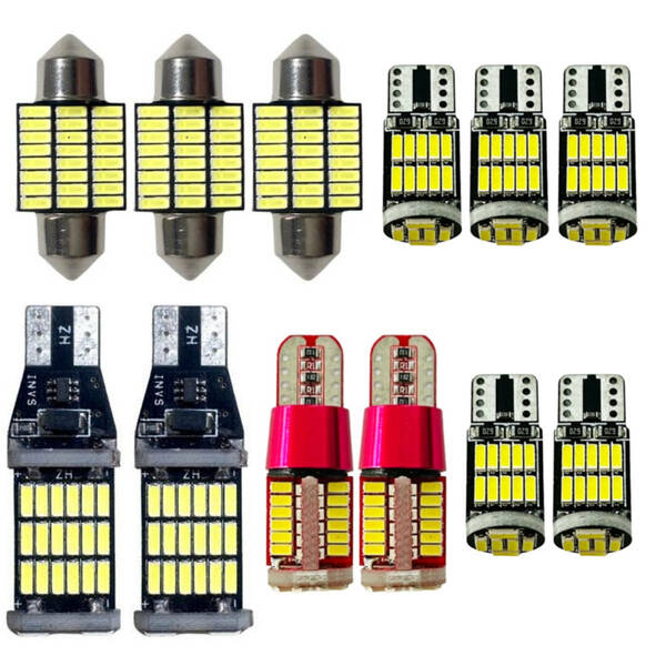 12個セット！ルームランプ C26 セレナ 日産 ウエッジ球 バックランプ ナンバー灯 スモール 超爆連 ホワイト T10 LED カー用品