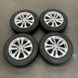 タイヤ付き純正ホイール4本セット　エクストレイル　T32　17×7J　+45　114.3　5穴　225/65R17　2021年製　3・4ミリ