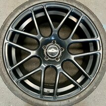 タイヤ付き社外ホイール1本　MLJ HYPERION CVM(ハイペリオン)　ハーフグロスブラック　20×9.5J　+40　114.3　5穴　275/30R20_画像2