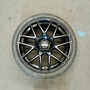 タイヤ付き社外ホイール1本　MLJ HYPERION CVM(ハイペリオン)　20×8.5J　+35　114.3　5穴　245/35R20　2021年製　4ミリ