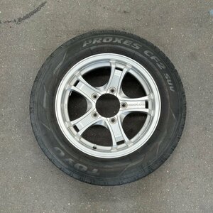 タイヤ付き社外ホイール1本　weds KEELER FORCE(ウェッズ キラー フォース)　16×5 1/2J　+22　139.7　5穴　175/80R16　2018年製　2ミリ