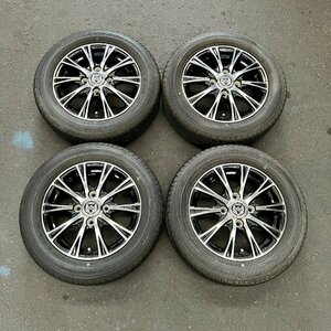 タイヤ付き社外ホイール4本セット　weds RiZLEY BL(ウェッズ ライツレー)　13×4.00B　+45　100　4穴　155/65R13　2014年製　4ミリ