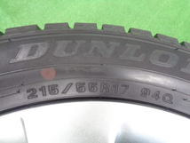 BP9　レガシィアウトバック純正　7J-17　17インチ　215/55R17　ダンロップ　ウィンターマックスWM02　中古スタッドレスセット　神奈川県_画像7