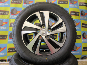 １5インチ中古スタッドレスセット　185/65R15　グッドイヤー　ナビ7　5.5-15　5H114.3　+50　フリード純正