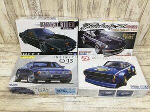 072B カープラモ まとめ アオシマ 1/24 ナイトライダー ナイト2000 K.I.T.T.シーズンI ニッサン KPGC110 幻のケンメリレーシング他【中古】