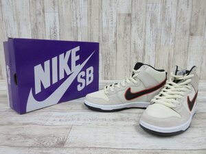 148B NIKE SB DUNK HIGH PRO PRM DO9394-100 ナイキ エスビー ダンク 28cm【中古・未使用】