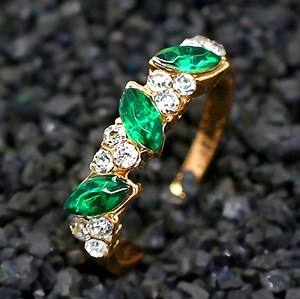  new goods 1 jpy ~* free shipping *. sphere emerald ma- scratch cut forest .. diamond K18GF Gold ring birthday present travel summer . festival consecutive holidays rainy season gift domestic sending 