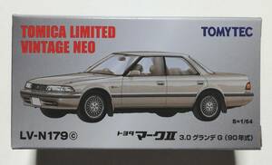 即決！ トミカ リミテッド ヴィンテージ ネオ LV-N179c トヨタ マークⅡ 3.0 グランデ G 90年式 (ベージュ) 新品・未使用品