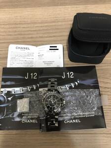 CHANEL シャネル J12 H0685 腕時計 セラミック 黒 自動巻き メンズ 黒文字盤