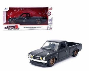 JADA TOYS 1/24 ダットサン 620 ピックアップ 1972 カスタム ブラック Datsun 620 Custom JDM TUNERS 34298 ミニカー