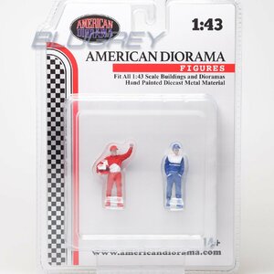 アメリカン ジオラマ 1/43 フィギア レーシング レジェンド 90s 2体セット American Diorama Figure Racing Legend